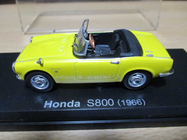 アシェット 1/43 「 ホンダS800 」 イエロー 1966y 前期型 ・送料 400円 （レターパック発送）_画像4