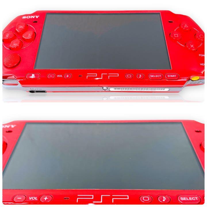 箱説付 極美品 PSP-3000 本体 赤 レッド RED 完品 純正 ゲーム機