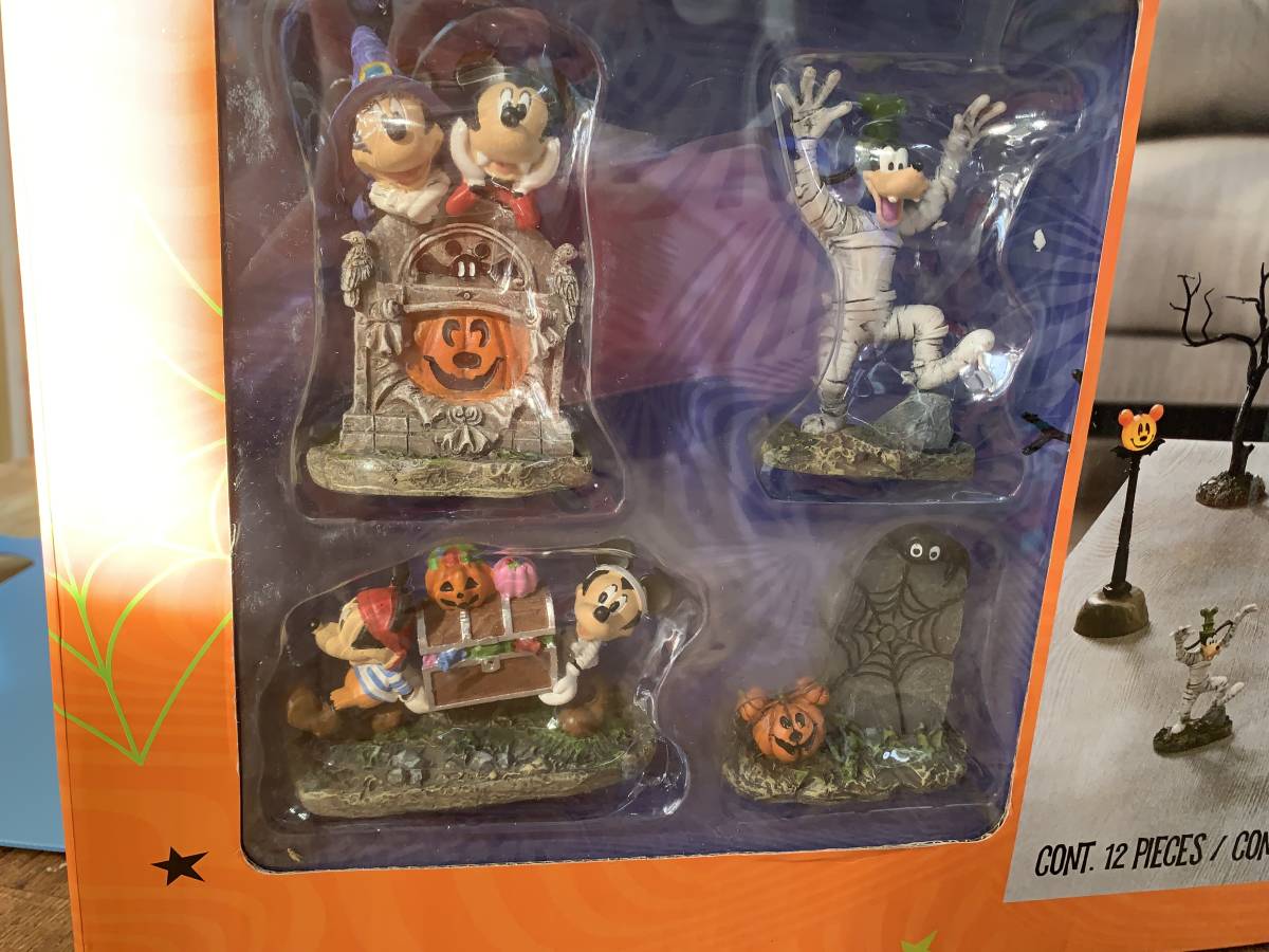 costco コストコ Disney Halloween ディズニー 　12ピースセット　ハロウィンヴィレッジ　ミッキーマウス/ハロウィン飾り_画像10