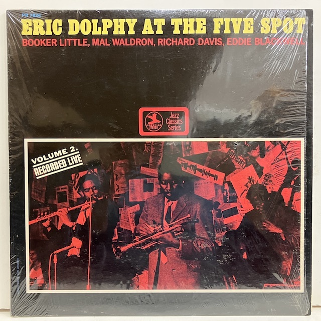 ●即決LP Eric Dolphy / at Five Spot vol2 j34786 米盤、中央紺Trident 「Stereo Vangelder」刻印 エリック・ドルフィー