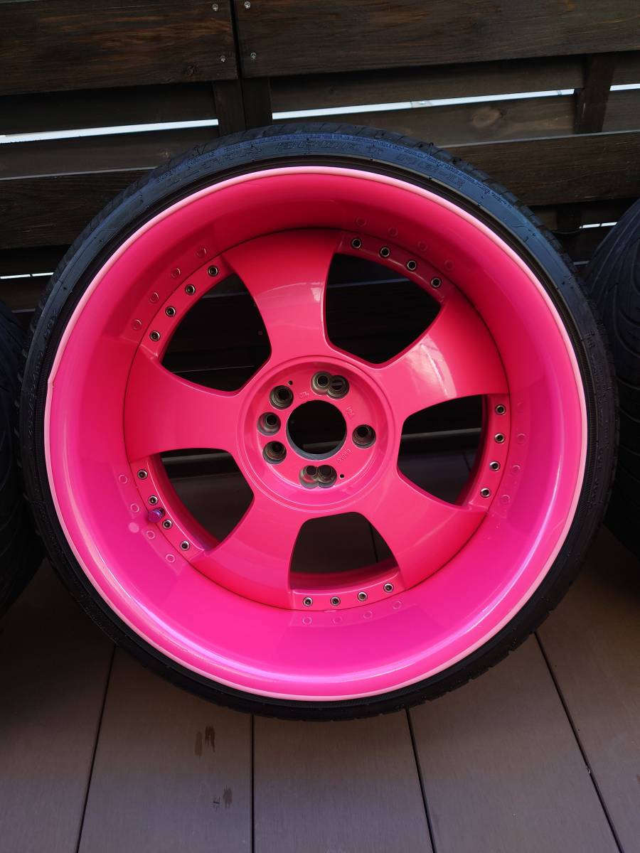  Fabulous 11J/10J 19 -inch 4ps.@265/30R19 235/35R19 deep rim pink 