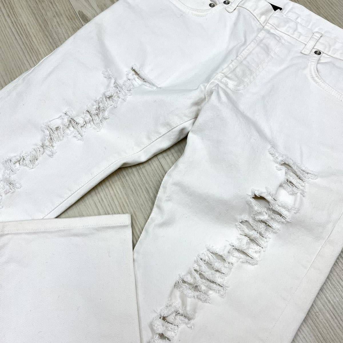 DIOR HOMME ディオールオム デストロイ加工 ダメージ デニムパンツ www