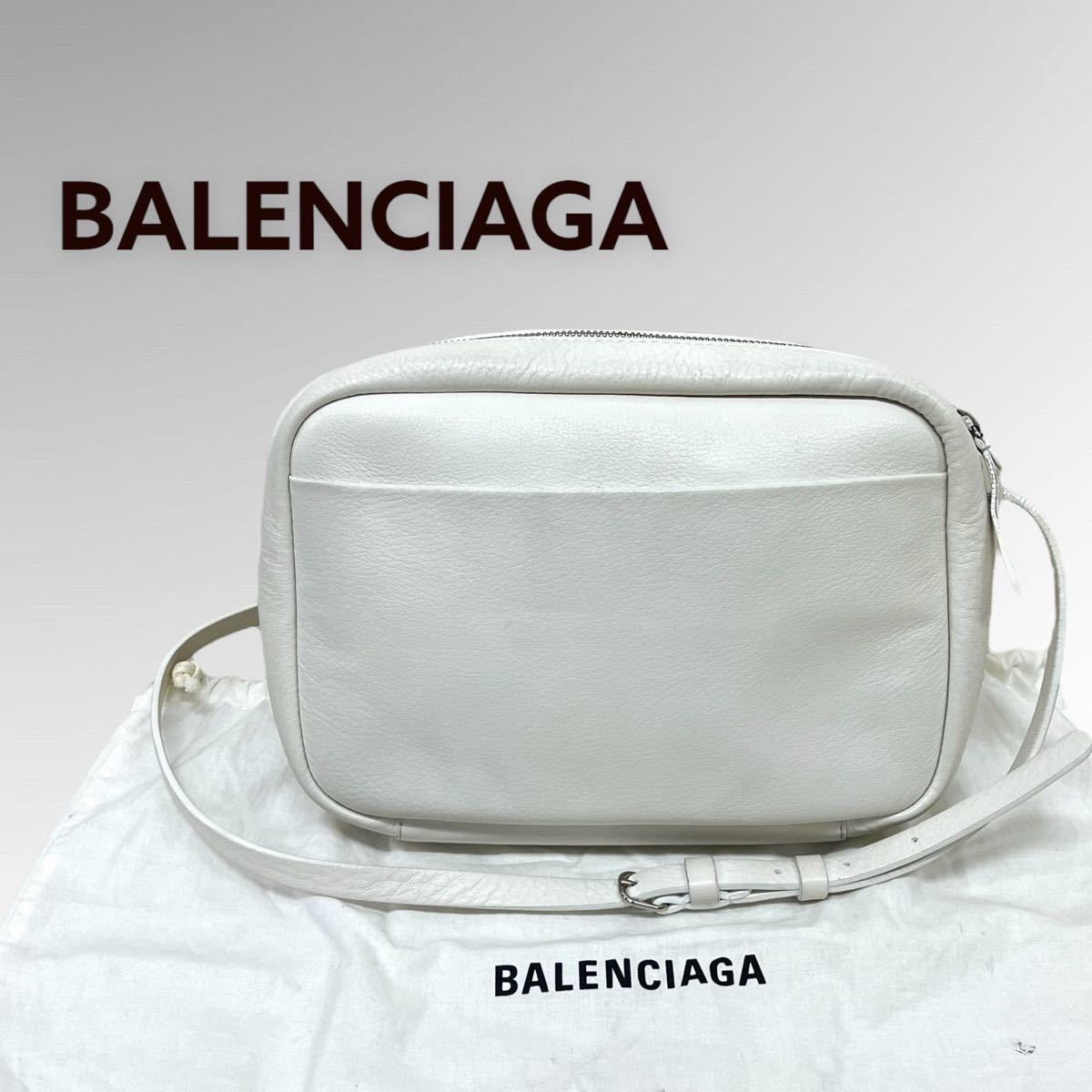  сумка для хранения имеется BALENCIAGA Balenciaga EVERYDAY CAMERA BAG S Every tei Logo кожа камера сумка сумка на плечо 489812 9060