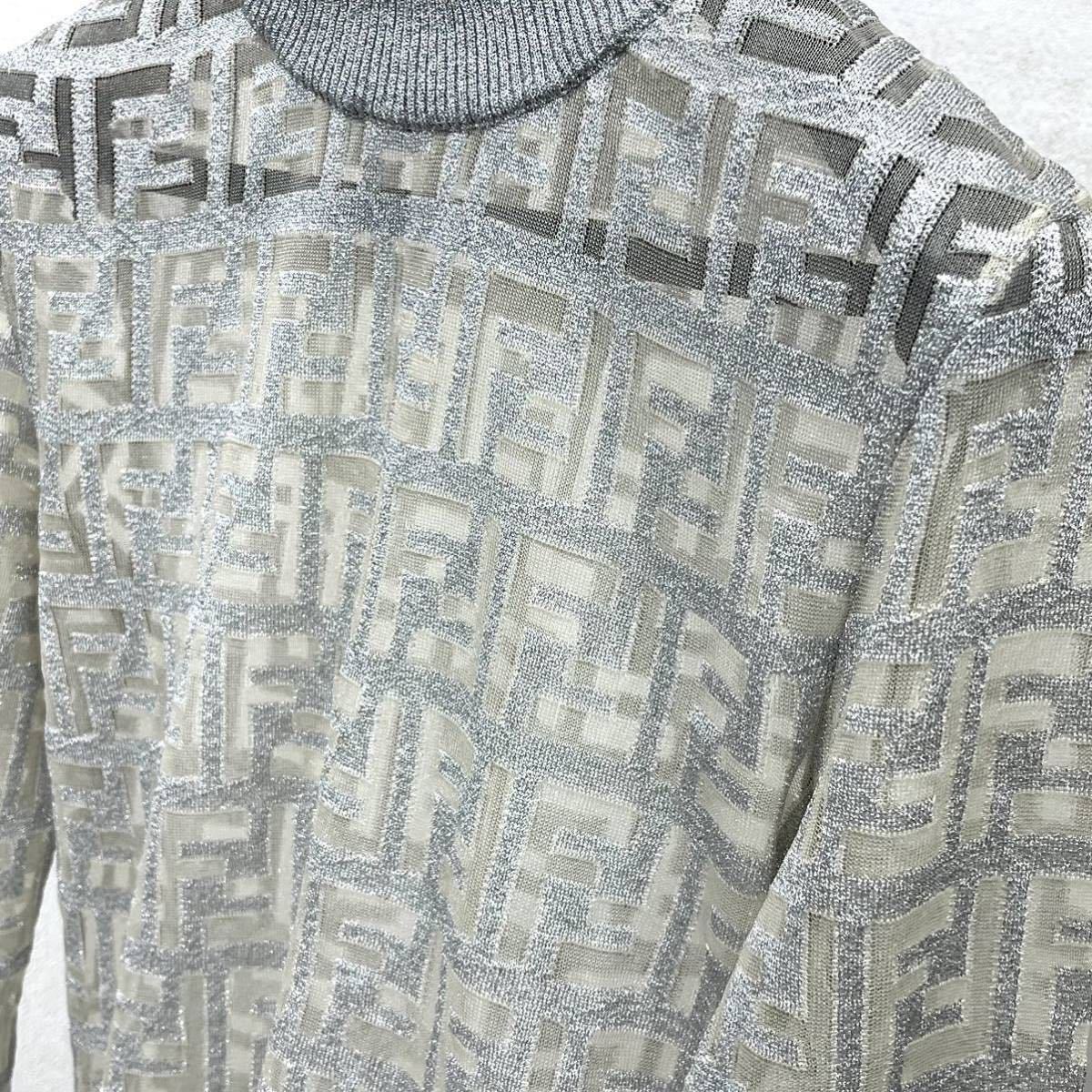 FENDI フェンディ FFロゴ ズッカ シースルー ハイネック サマー FENDI フェンディ FFロゴ ズッカ シースルー ハイネック サマー