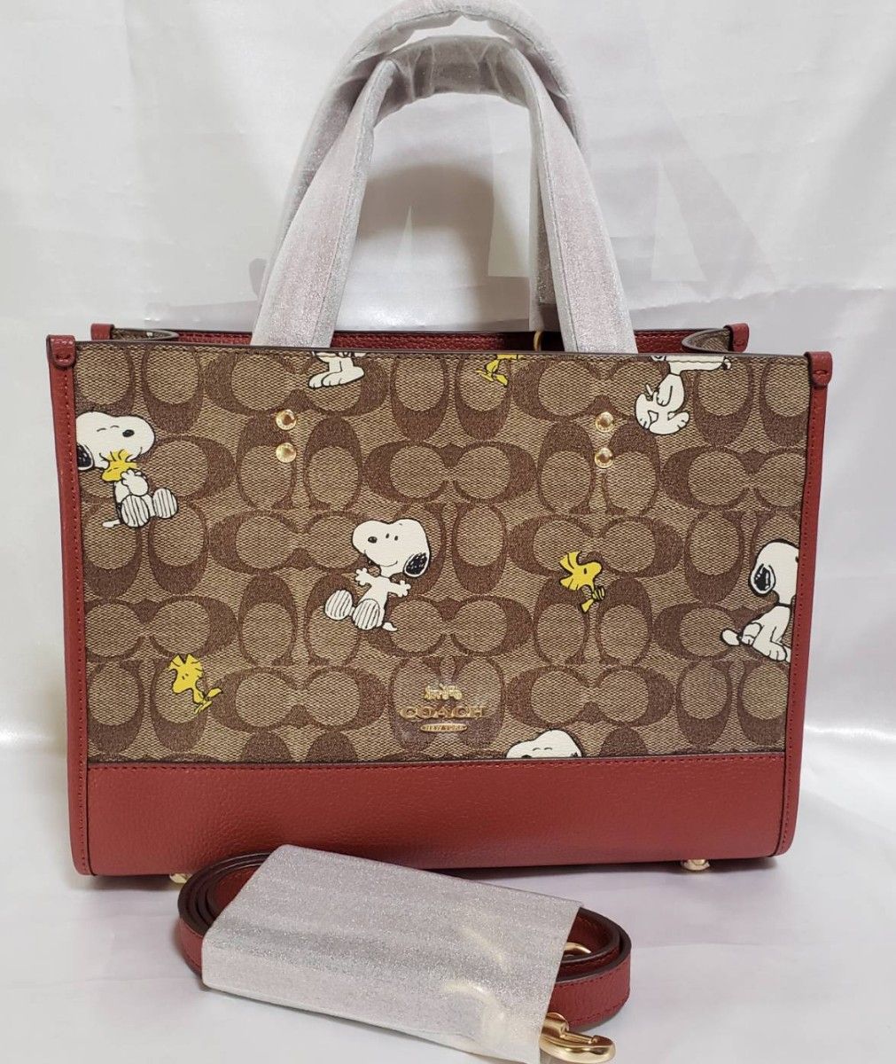 お値下げ中!☆コーチ COACH☆ピーナッツコラボ デンプシー キャリー