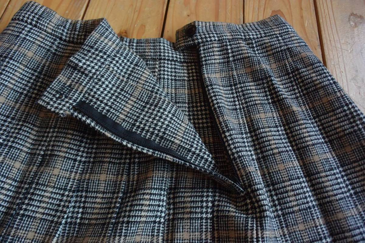 USA б/у одежда авторучка доллар тонн Pendleton плиссировать длинная юбка женский 12 размер tartan проверка Made in USA retro Vintage P0699