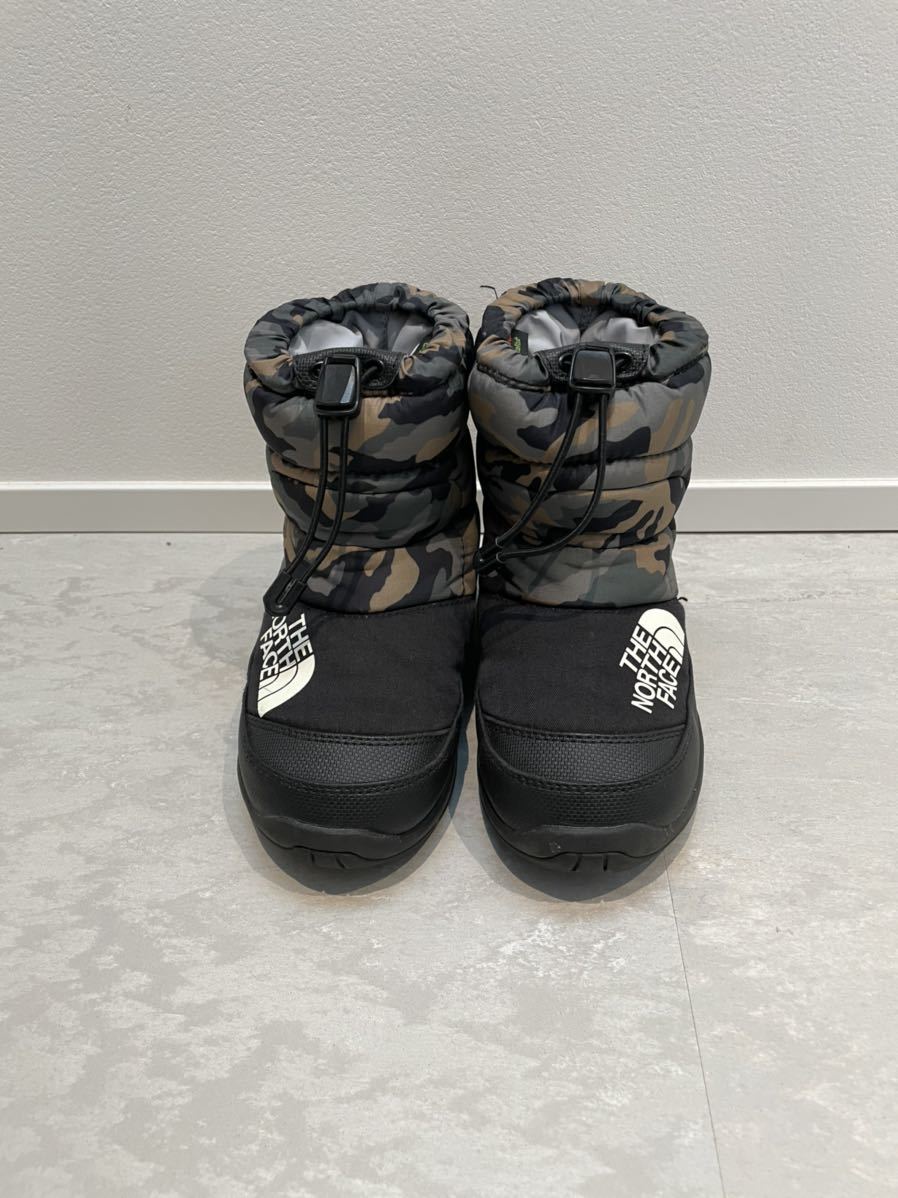 THE NORTH FACE ノースフェイス 19センチ ヌプシブーティー キッズ スノーブーツ ヌプシ カモフラ 長靴 レインブーツ