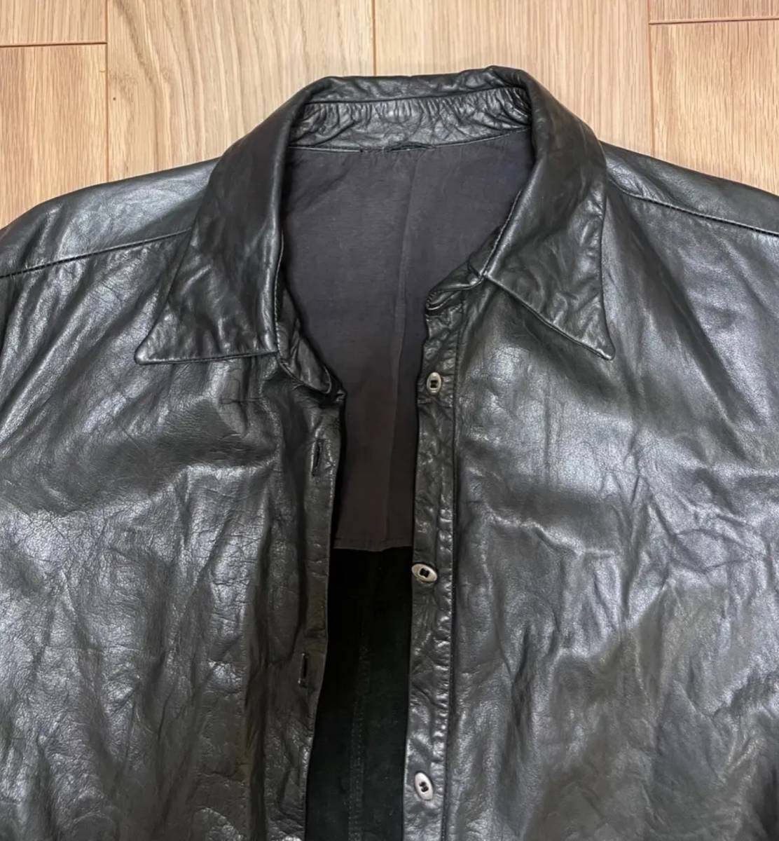 希少 美品 初期 CDIEM カルペディエム leather shirt レザーシャツ m_moriabc LMaltieri アルティエリ_画像3