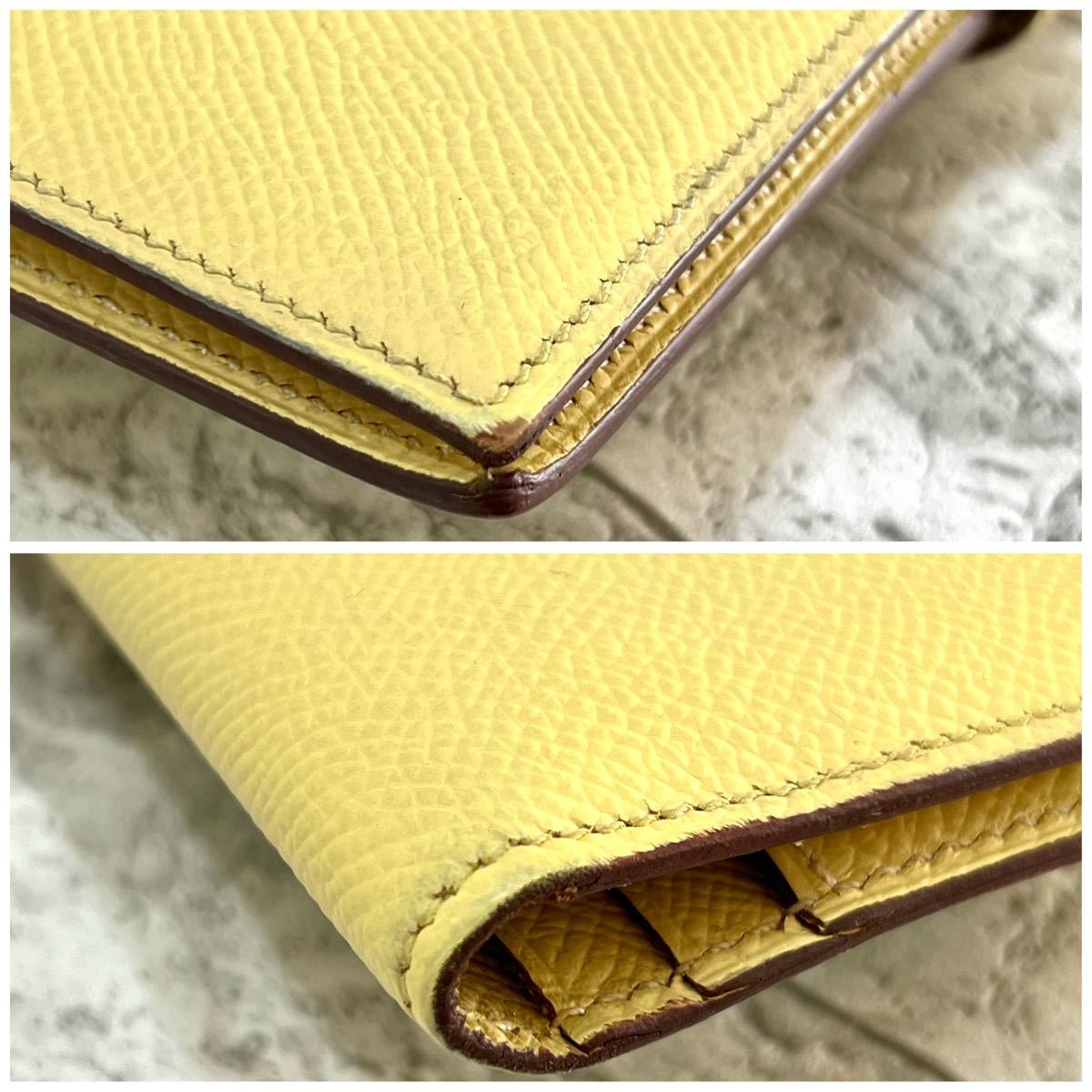 【品と洒落感の万能色♪】 HERMES ベアン 長財布 二つ折り エルメス HERMES ベアン クラシック 長財布 レディース 二つ折り