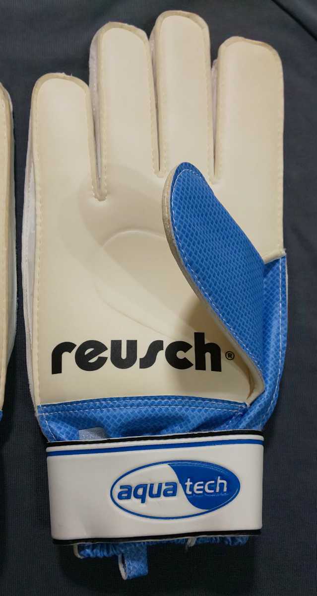 [ редкий очень редкий трудно найти ] новый товар / не использовался reuschroishuroishu голкипер перчатка GK ключ Glo 11 номер aqua Tec retro 90s