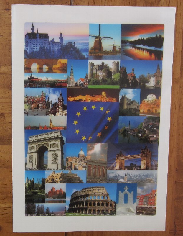 クリアファイル　EU　欧州連合・加盟国　当時12か国の（現在は27か国）の写真入り_画像1