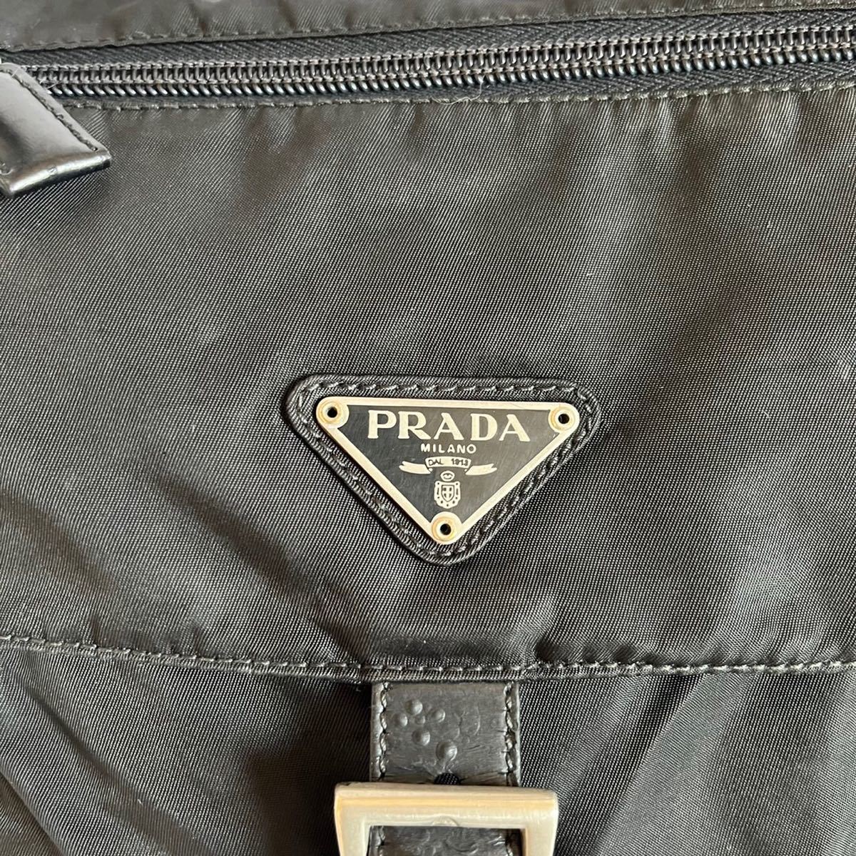 【大人気】PRADA プラダ　ショルダーバッグ　ナイロン　ブラック　白タグ有