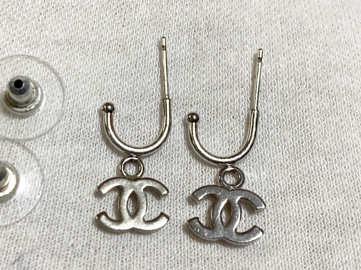 871 シャネル ココマーク フープピアス シルバー 両耳 CHANEL | www
