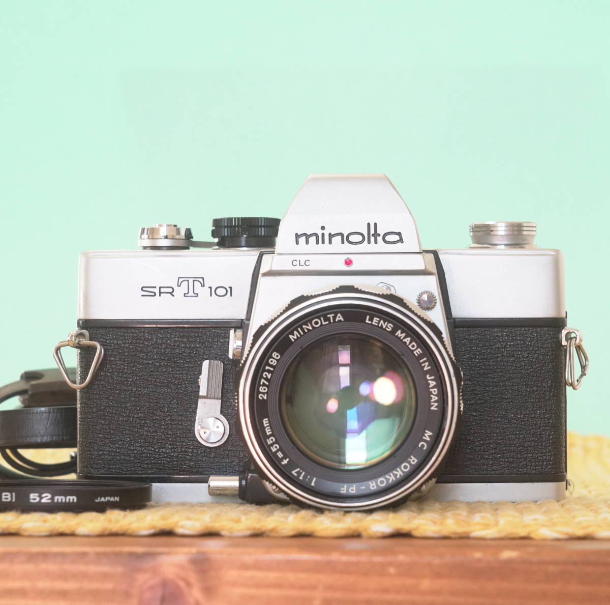 激安直営店 完動品 美品 動作確認済 minolta srt101 緑のロッコール