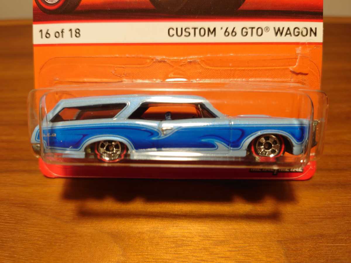 Hot Wheels CUSTOM '66 Pontiac GTO WAGON LOWRIDER CHEVY ポンティアック ワゴン カスタム ローライダー レッドライン シボレー 1/64_画像1