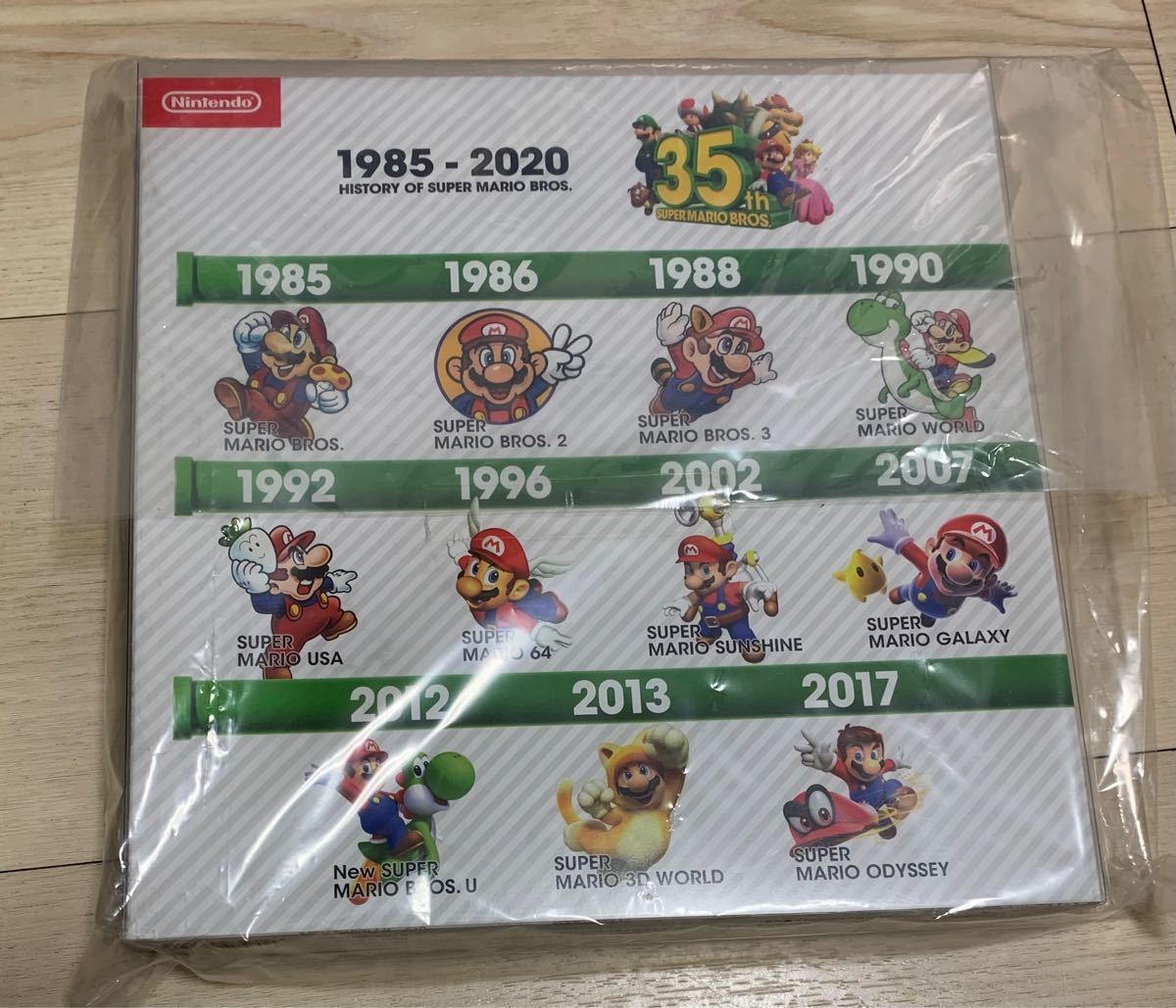 【限定品】スーパーマリオブラザーズ35周年 オリジナルピンバッジフルセット
