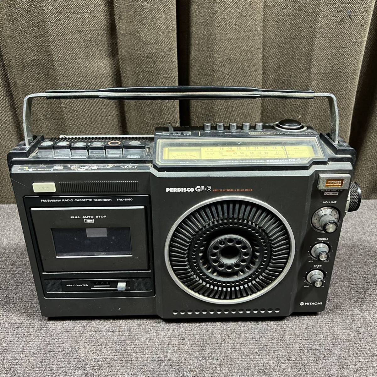 サイズ変更オプション 日立 HITACHI ラジカセ TRK-5160 GF-6 昭和