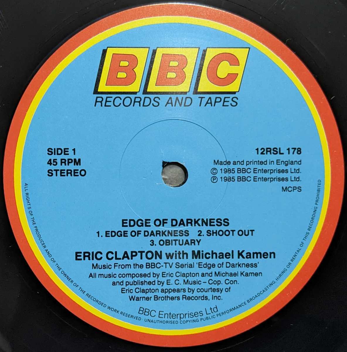 Eric Clapton-Edge Of Darkness★英BBC Orig.盤/デッド・ストック新品_画像3