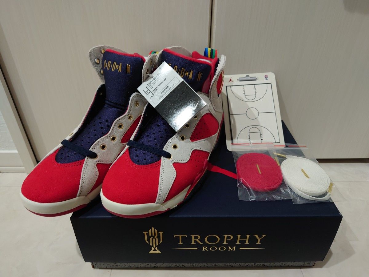 Trophy Room × Nike Air Jordan 7 "True Red and Obsidian"