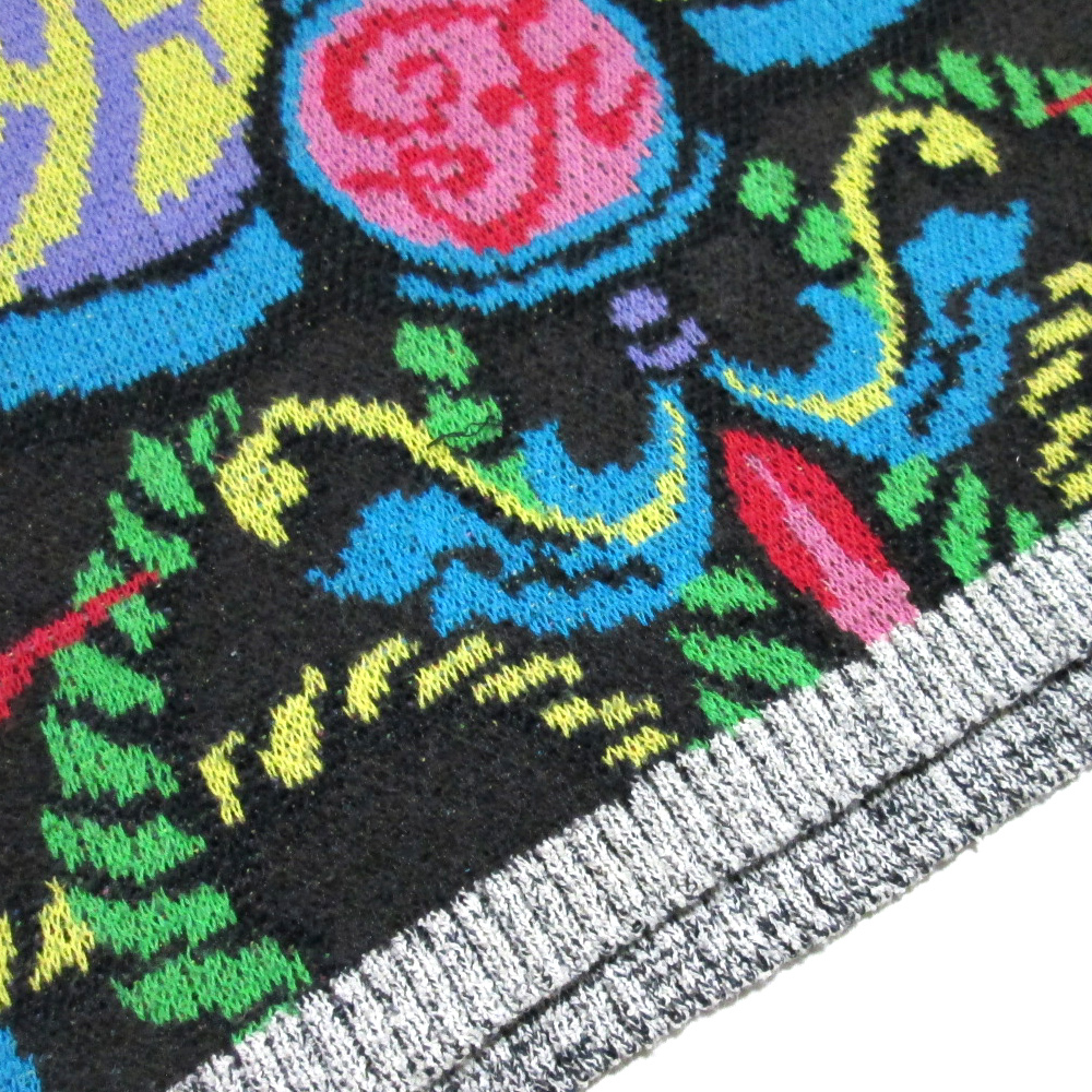 Vintage ficce YOSHIYUKI KONISHI Vintage Fitch . Yoshiyuki Konishi rhinoceros ketelik cotton knitted sweater 134613-q