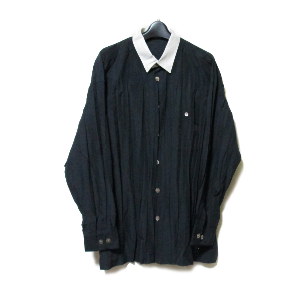 Vintage ISSEY MIYAKE MEN　ヴィンテージ イッセイ ミヤケ メン　「M」 プリーズクレリックシャツ 134569-q