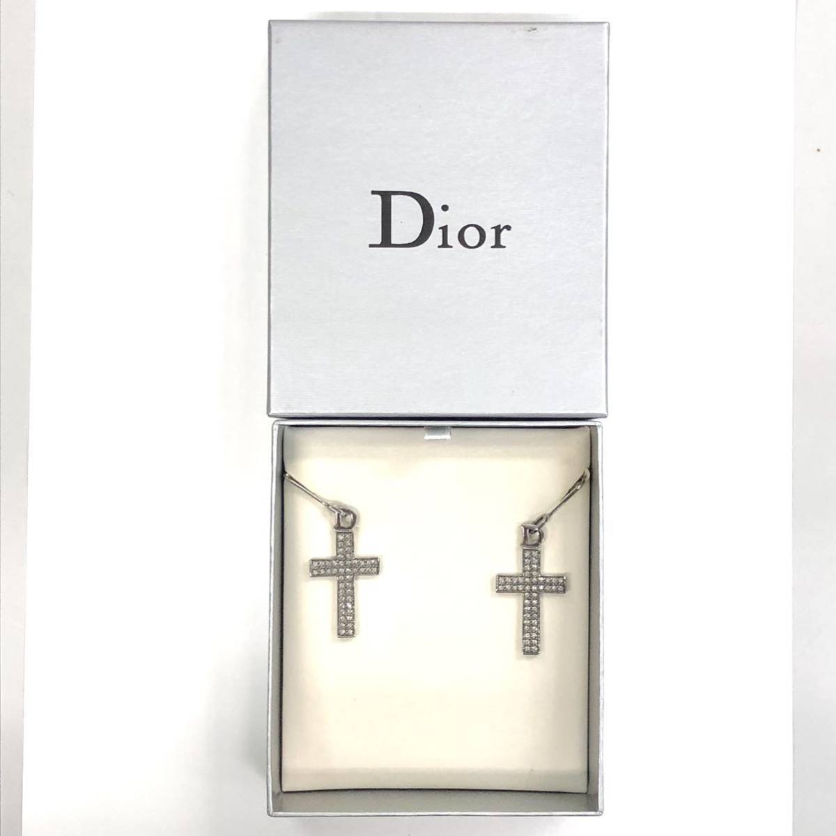 海外ブランド ピアス クロス Dior Christian クリスチャンディオール