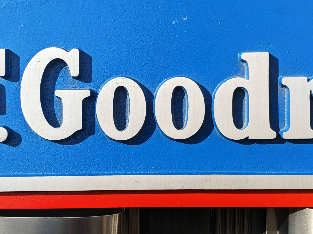 レア ビンテージ 看板 Goodrich グッドリッチ 1960s 金属削り出し