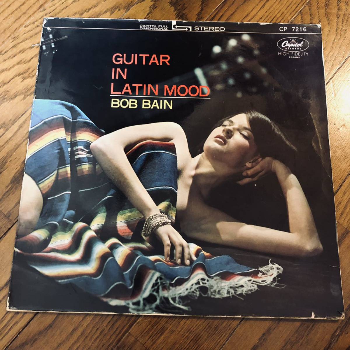 国内盤！ラテン音楽 Bob Bain / Guitar In Latin Mood LP レコード盤