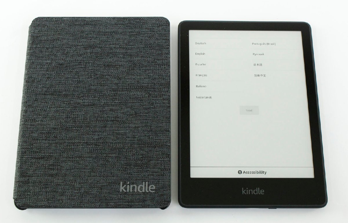 ●【中古・現状品】amazon Kindle paperwhite アマゾン キンドル ペーパーホワイト 11世代 M2L3EK Wi-Fi 8GB【ケース付】”_画像1