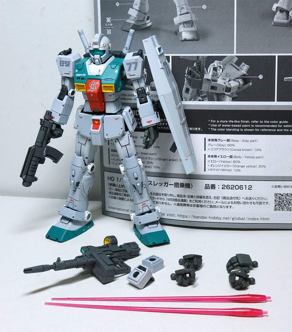 HG 144 ジム スレッガー搭乗機 プラモデル プレミアムバンダイ限定