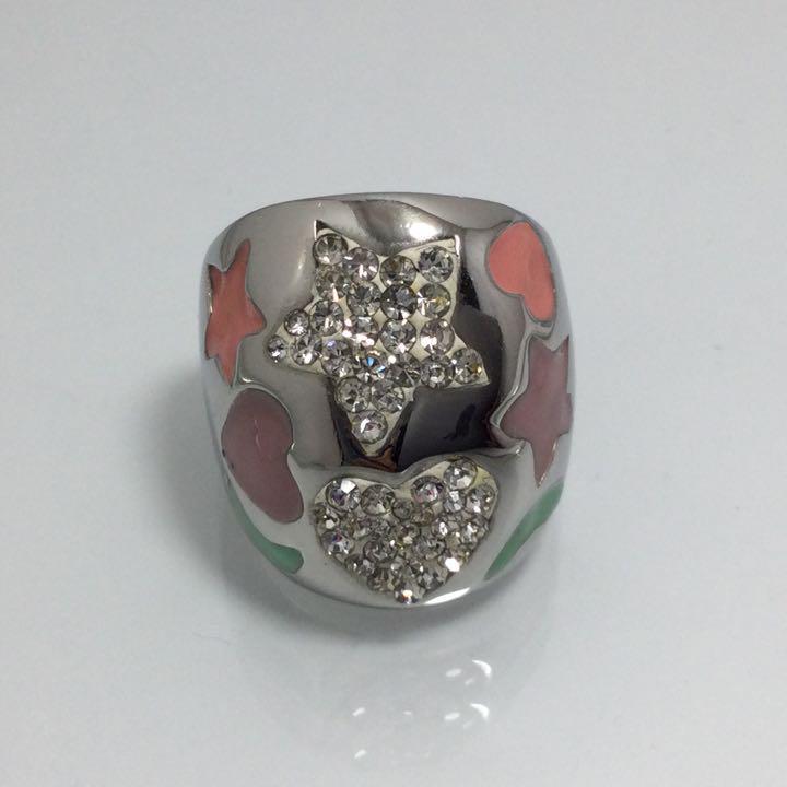 指輪リング上質素材感重さ厚み魅力ボリュウム満点華やか的なマルチ色 Yahoo!フリマ（旧） 3