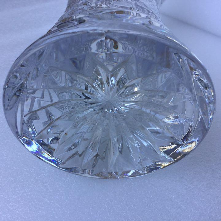 送料無料・未使用品・クリスタルガラス花瓶 ・フラワーベース花器 
