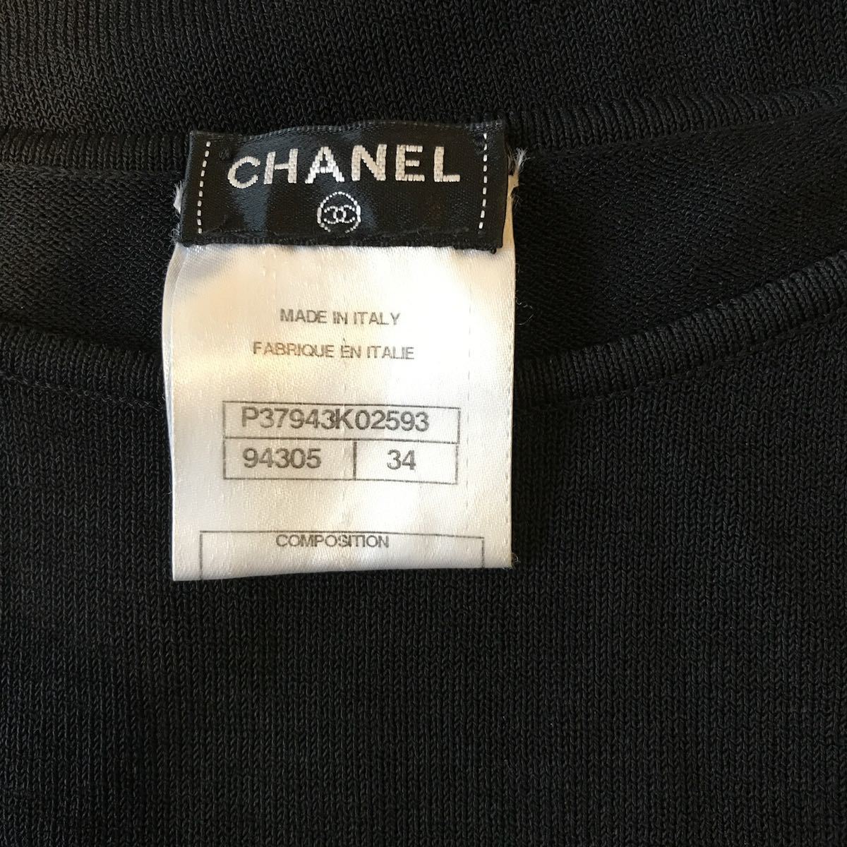 送料無料 大人気 CHANEL レディース ワンピース 黒 ブラック サイズ34