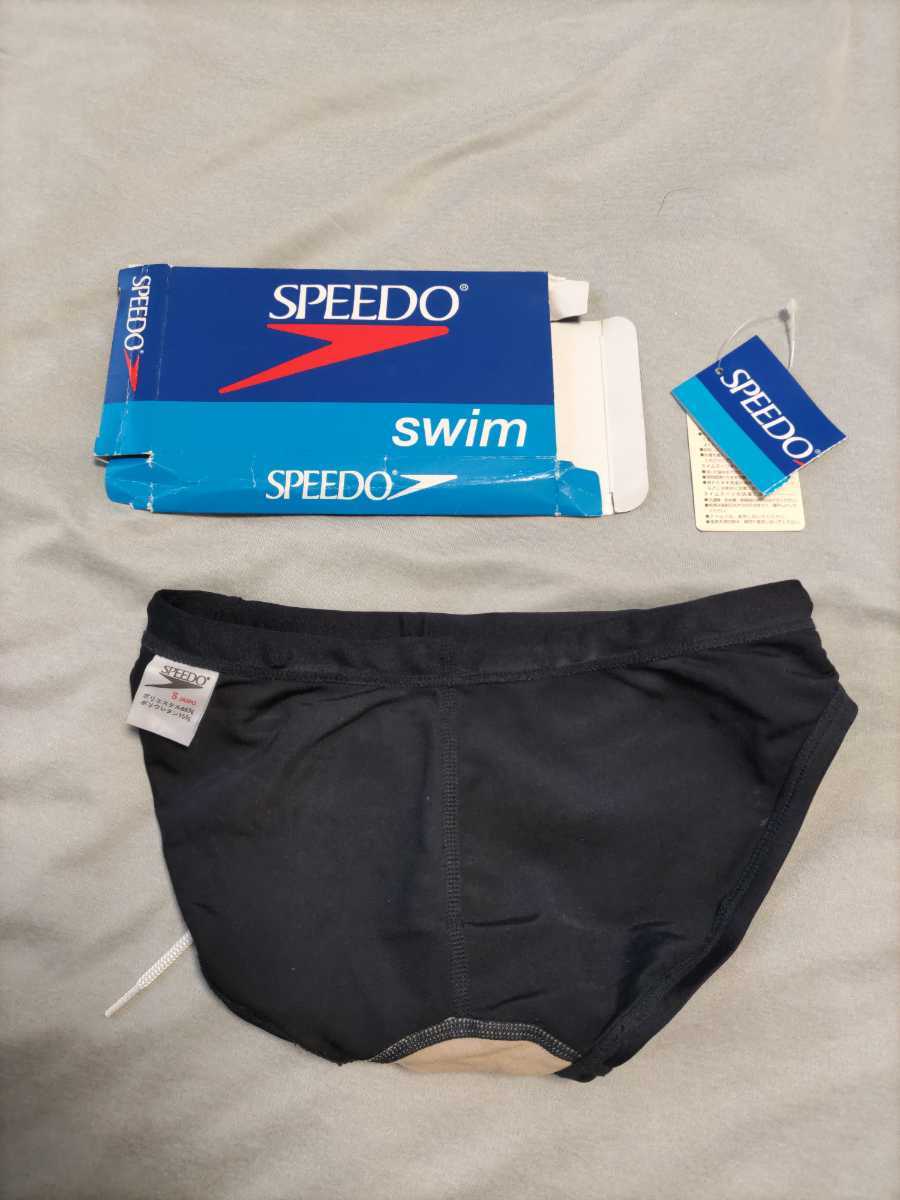 SPEEDO 競泳水着 競パン ミズノ製 Sサイズ ネイビー 旧ロゴ