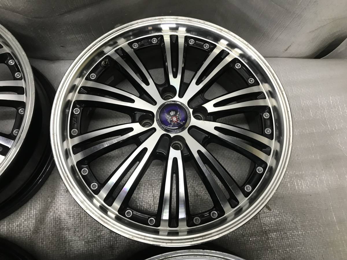 KYOHO STEINER シュタイナー 16インチ アルミホイール 16x６.0Ｊ インセット 43 PCD 100 4H 社外アルミ 中古_画像3