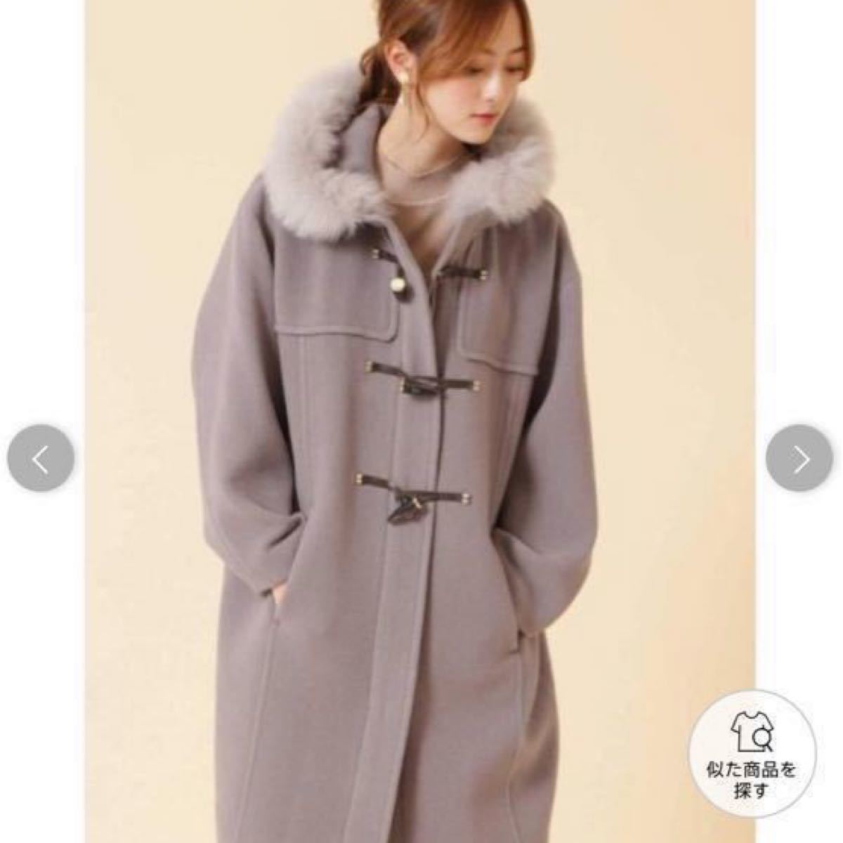週末まで値下げ!□JILLSTUART ポケットファー付ロングコート-