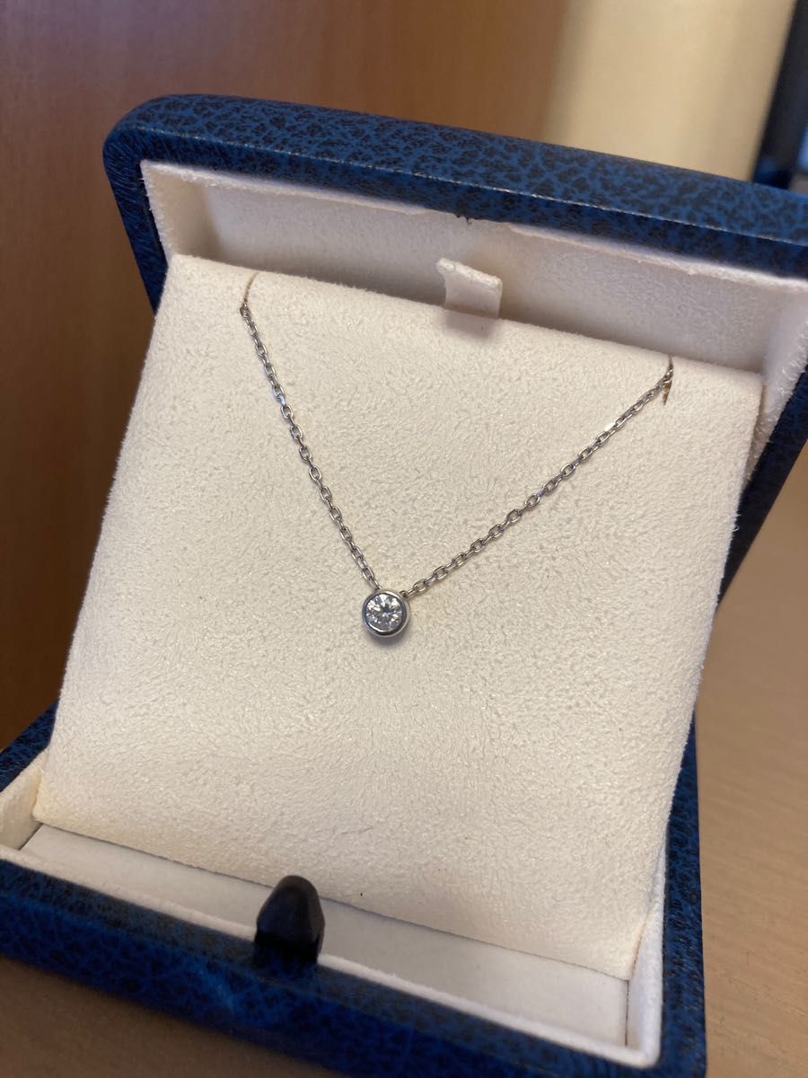 ダイヤネックレス0.386ct F カラー鑑定付き アクセサリー アクセサリー
