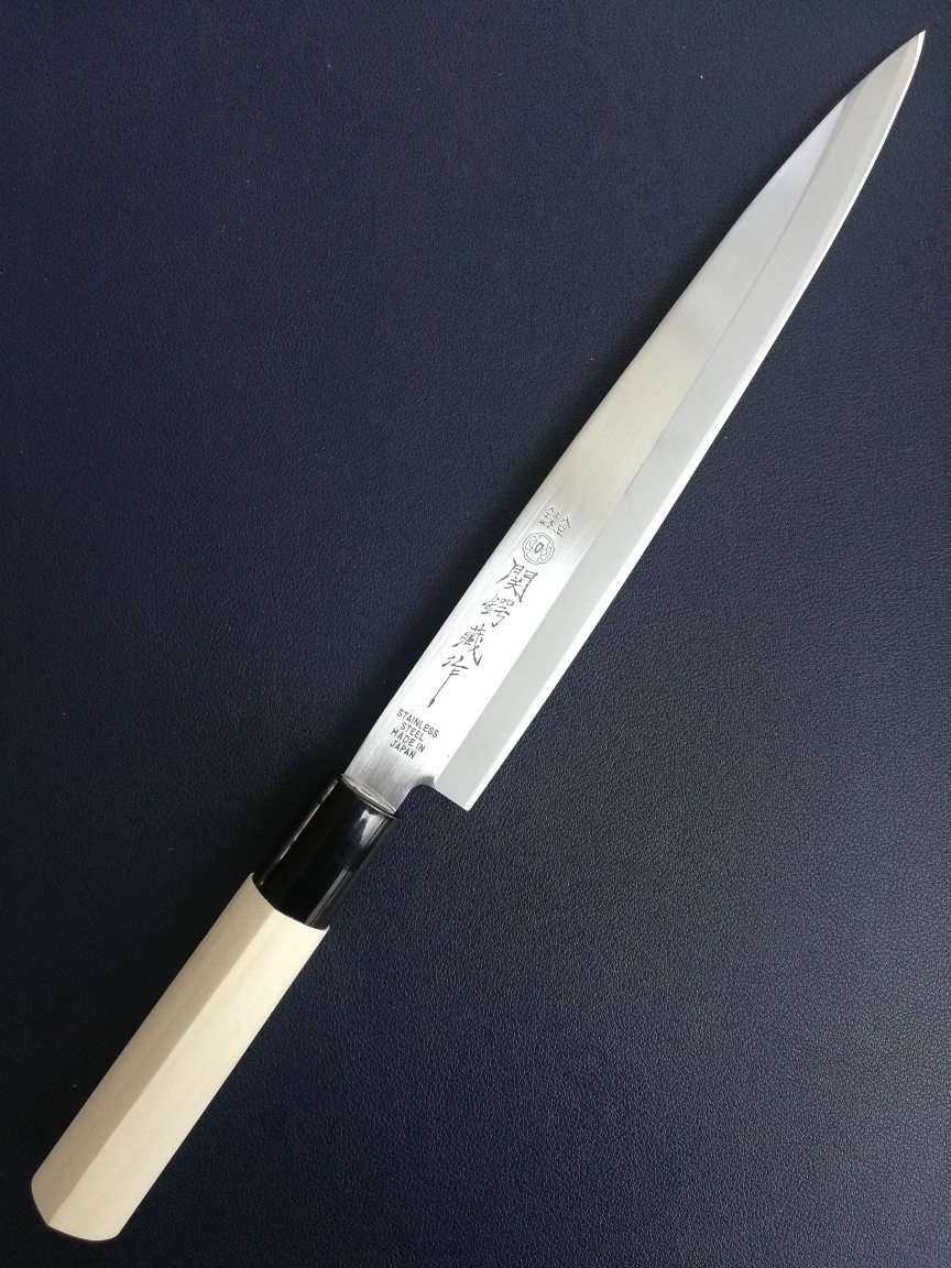 日本製　和包丁　刺身包丁　刃渡り210ｍｍ全長325ｍｍ　登録_画像4