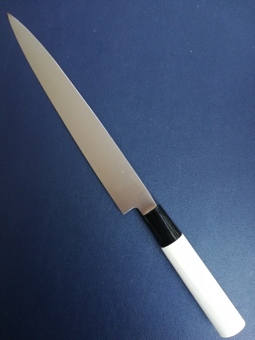 日本製　和包丁　刺身包丁　刃渡り210ｍｍ全長325ｍｍ　登録_画像5