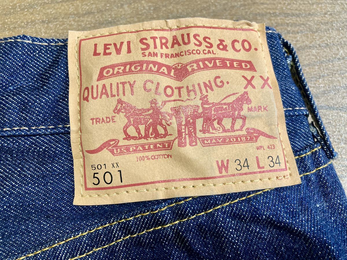 LEVIS LVC・新品同様 USA製 66501-0008 W34L34 BigE 4420 復刻 米国