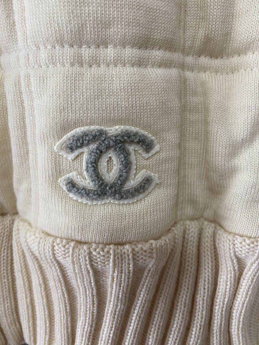 CHANEL シャネル中綿ニットベスト 38 オフホワイト speufpel.com