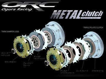 ORC クラッチ METALシリーズ 559 メタルツイン ダンパー付 プッシュ式 ORC-559D-01N スカイラインGT-R BNR32(前期) RB26DETT_画像3