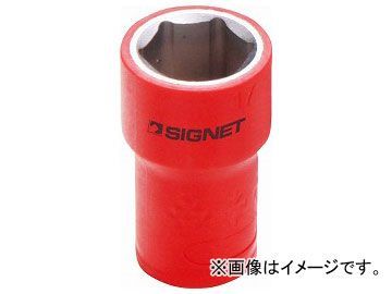 シグネット/SIGNET 3/8DR 絶縁ソケット（6角） 17mm 品番：E41617 JAN：4545301067711_画像1
