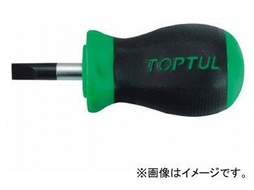 トップトゥル/TOPTUL 樹脂柄 スタッビ マイナス ドライバー 6.5×25mm FABB6E03_画像1