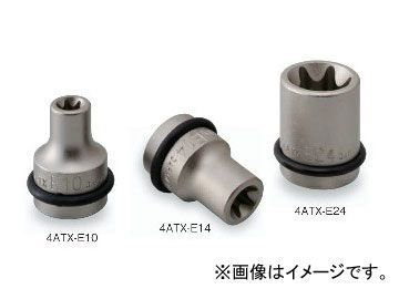 トネ/TONE 12.7mm（1/2”） インパクト用トルクスソケット 品番：4ATX-E20_画像1