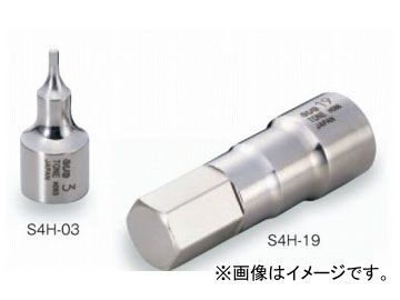トネ/TONE 12.7mm（1/2”） SUSヘキサゴンソケット 品番：S4H-17_画像1
