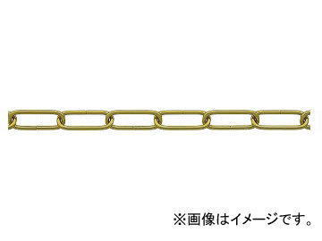 ニッサチェイン/NISSA CHAIN リンクCタイプ ファインカラー 金 30m IL30E JAN：4968462047185_画像1