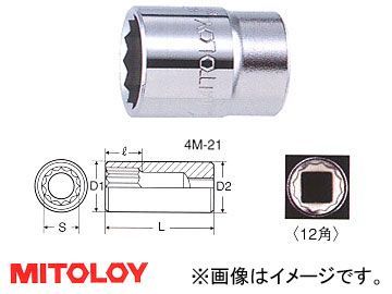 ミトロイ/MITOLOY 1/2(12.7mm) スペアソケット(スタンダードタイプ) 12角 18mm 4M-18_画像1