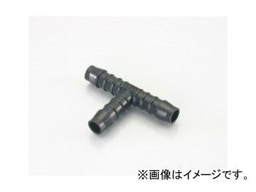 2輪 キタコ ホースコネクター（T型） 10mm（ブラック） サイズ=A:10B:11.6C:21D:63E:35 0900-990-10010 JAN：4990852085866_画像1