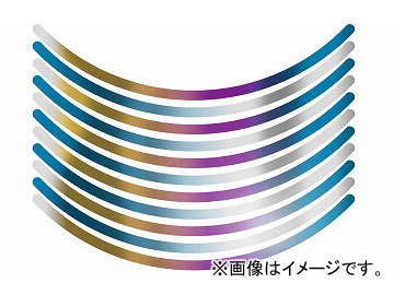 2輪 MDF 文字無 チタニウムリムストライプ 10mm 品番:P057-6863 チタニウム JAN:4580394164107